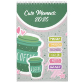 Cute Coffee Cup 2026 Calendar Kalender (Hoes)