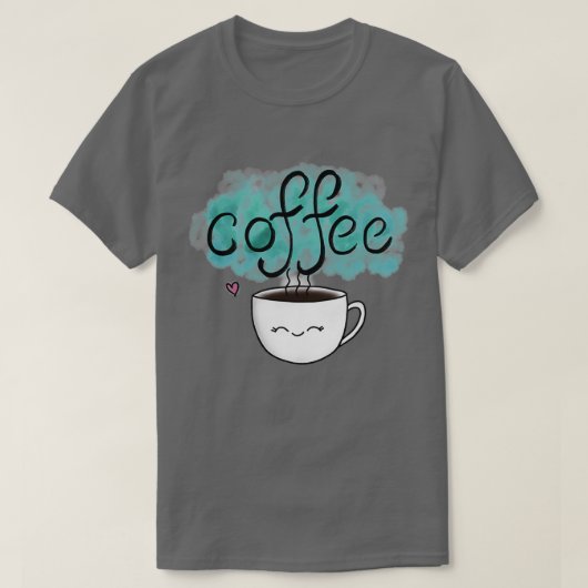 Cute Coffee Cup 2 T-shirt (Design voorkant)