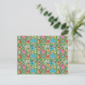 Cute Coffee en Cakes Design Briefkaart (Staand voorkant)
