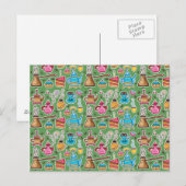 Cute Coffee en Cakes Design Briefkaart (Voorkant / Achterkant)