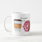 Cute Coffee en Donut Complete Couple Koffiemok (Links)