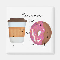 Cute Coffee en Donut Complete Couple