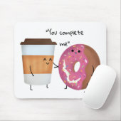 Cute Coffee en Donut Complete Couple Muismat (Met muis)