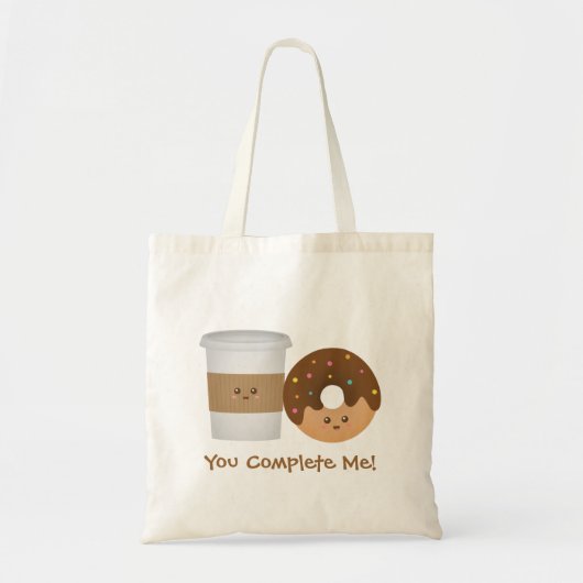 Cute Coffee en Donut... Tote Bag (Voorkant)