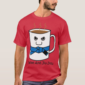 Cute Coffee en Jiujitsu Mok Blue Belt T-shirt