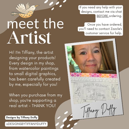 Cute Coffee House Storefront Waterverf Kaart