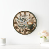 Cute Coffee Lover Grote Klok (Huis)