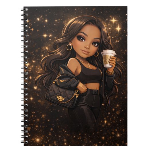 Cute coffee lover notebook notitieboek (Voorkant)