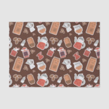 Cute Coffee Lovers Caffeine ThMED Kawaii Pattern