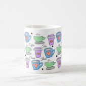 Cute Coffee Lovers Container Drawings Pattern Koffiemok (Center)