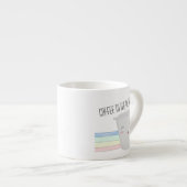 Cute Coffee Lovers Superheld Rainbow Espresso Kop (Voorkant rechts)