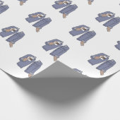 Cute Coffee Mode Party Wrapping Paper Cadeaupapier (Hoek)