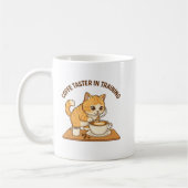 Cute Coffee Mug: "Coffee Taster in Training" Cat  Koffiemok (Links)