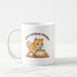 Cute Coffee Mug: "Coffee Taster in Training" Cat  Koffiemok