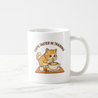 Cute Coffee Mug: "Coffee Taster in Training" Cat  Koffiemok
