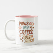 Cute Coffee Mug – Funny Cat Lover’s Cup Tweekleurige Koffiemok (Links)