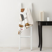 Cute Coffee Pattern Sherpa Blanket Soft & Cozy Deken (In situ)