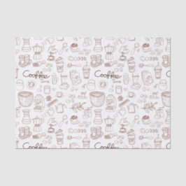 Cute Coffee Pattern Tissuepapier