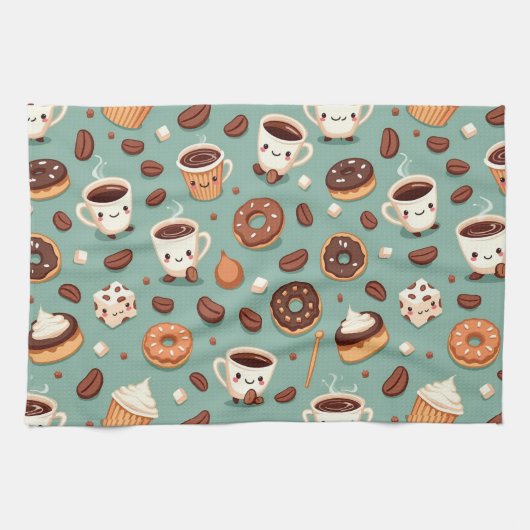 Cute Coffee Theedoek (Horizontaal)