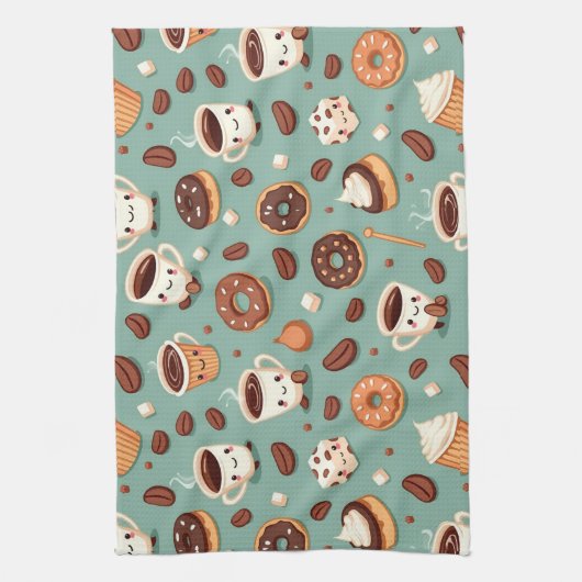 Cute Coffee Theedoek (Verticaal)