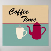 Cute Coffee Time Print (Voorkant)