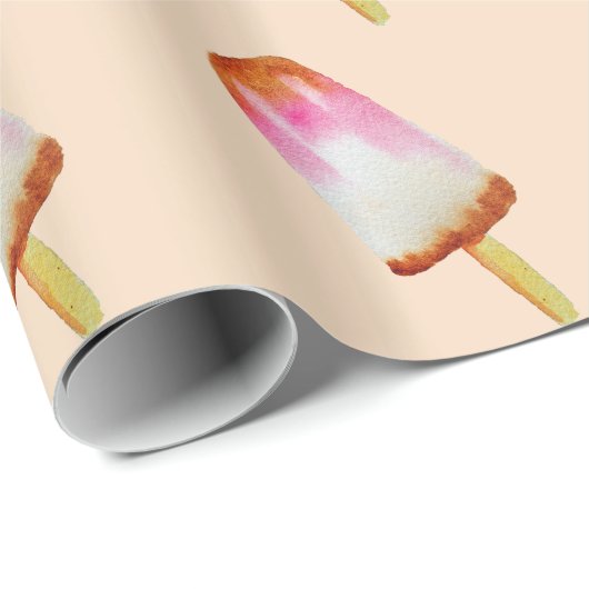 Cute cola ijsblokjes pop popsikel cadeaupapier (Rol Hoek)