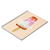 Cute cola ijsblokjes pop popsikel notitieboek (Linkerzijde)