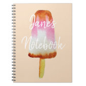 Cute cola ijsblokjes pop popsikel notitieboek (Voorkant)