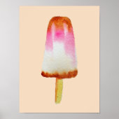 Cute cola ijsblokjes pop popsikel poster (Voorkant)