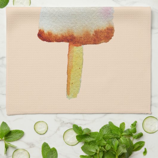 Cute cola popsicle ice block Summertime Theedoek (Gevouwen)