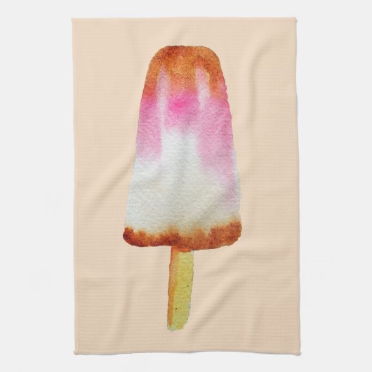 Cute cola popsicle ice block Summertime Theedoek (Verticaal)