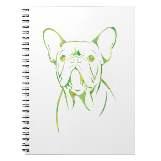 Cute Coldly French Bulldog Gift Notitieboek (Voorkant)