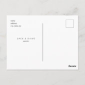 Cute Collage Photo Neutral Baby Birth II Announcem Briefkaart (Achterkant)