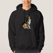 Cute Collie Dog Hoodie (Voorkant)