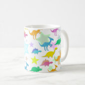 Cute Color Dinosaurs Mok (Voorkant rechts)