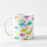 Cute Color Dinosaurs Mok