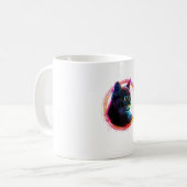 cute color full cat design koffiemok (Voorkant links)