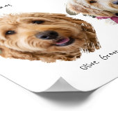 Cute Color Palette Custom Photo Paint Swatch Dog Poster (Hoek)