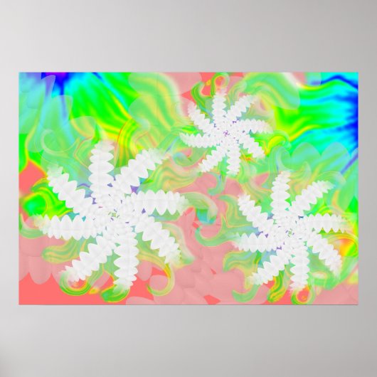 Cute Colored Teth Smile Dentistry Poster (Voorkant)