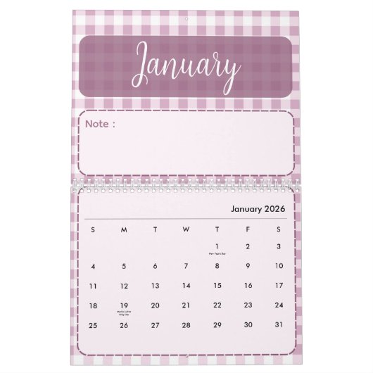 Cute & Colorful 2026 Calendar Kalender (Jan 2026)