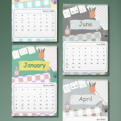 Cute Colorful 2026 Calendar Kalender