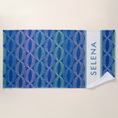 Cute Colorful Abstract Geometric Cirtern Pattern Strandlaken (Voorkant)
