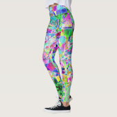 Cute colorful abstract geometric fragric design leggings (Links)
