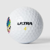 Cute Colorful Abstract Shaptern Golfballen (Logo)