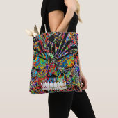 Cute Colorful abstracte boze schedel Tote Bag (Dichtbij)
