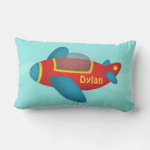 Cute Colorful Airplane Jet for Kids Kussen (Achterkant)