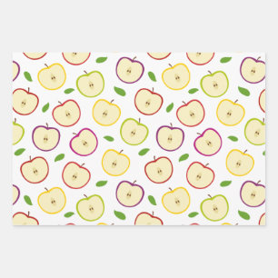 Cute Colorful Apple Pattern Inpakpapier Vel