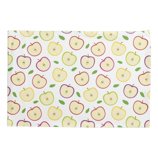 Cute Colorful Apple Pattern Kussensloop (Achterkant-Links)