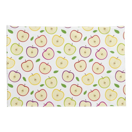 Cute Colorful Apple Pattern Kussensloop (Achterkant-Rechts)
