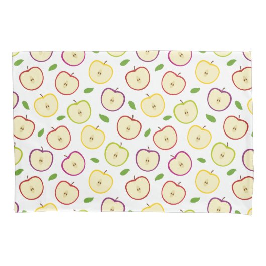 Cute Colorful Apple Pattern Kussensloop (Voorkant-Links)
